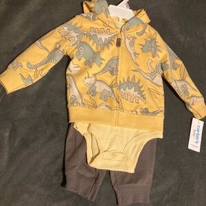 Dinosaur Hoodie and Pants Set